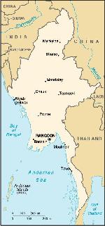 Map of Myanmar